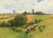 Troupeau d'animaux dans un paysage d'été - Hermann Seeger — Ansicht des Kunstwerks