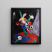 Stillleben mit Blumen vor schwarzem Hintergrund II - Hermann Stenner — gerahmtes Bild an der Wand