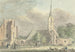 Kirche und Ruine der Abtei in Rijnsburg - Hermanus Petrus Schouten — Ansicht des Kunstwerks