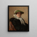 Portrait von Marie Baronne von Reck - Hermine von Reck — gerahmtes Bild an der Wand