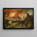 L'incendie de Sodome, Loth avec ses filles - Herri met de Bles — gerahmtes Bild an der Wand