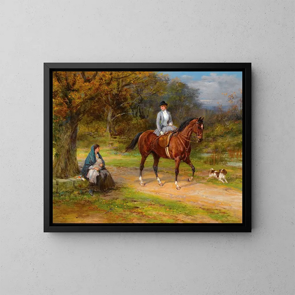 Armut und Privileg - Heywood Hardy — gerahmtes Bild an der Wand