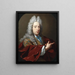 Portrait eines unbekannten Mannes - Hieronymus van der Mij — gerahmtes Bild an der Wand