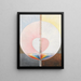 Gruppe IXUW Nr. 25 Die Taube Nr. 1 - Hilma af Klint — gerahmtes Bild an der Wand