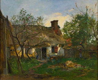 Die Hütte in Berneval - Hippolyte Camille Delpy — Ansicht des Kunstwerks