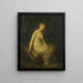 Frau im Bad - Hippolyte Michaud — gerahmtes Bild an der Wand