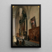Ansicht in der Kathedrale Saint-Paul in Antwerpen - Hippolyte Sbron — gerahmtes Bild an der Wand