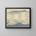Bateaux dans le port de Shiogama - Hirafuku Hyakusui — gerahmtes Bild an der Wand