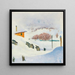 Winter - Giovanni Giacometti — gerahmtes Bild an der Wand