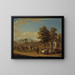 Italienisches Erntedank-Gemälde bei Monte Testaccio in der Nähe von Rom - Hjalmar Mörner — gerahmtes Bild an der Wand