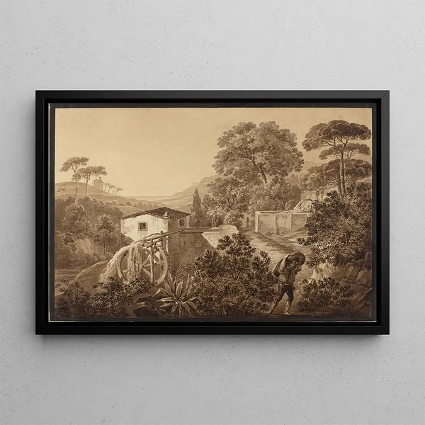Hlne Boutourlin - Italian Landscape with a Watermill.webp