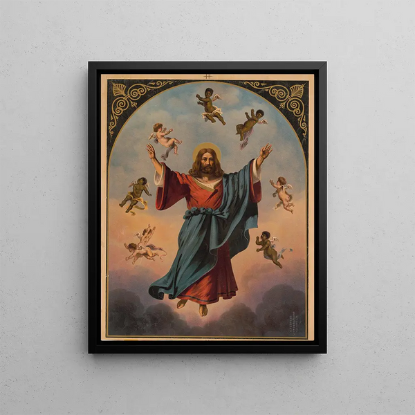 Hoen - Christ in majesty with black and white putti.webp