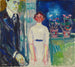 Mann und Frau neben dem Fenster mit Topfpflanzen - Edvard Munch — Ansicht des Kunstwerks