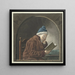 Mann liest - Hendrik Jan van Amerom — gerahmtes Bild an der Wand