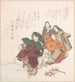 Hommes et femmes en costume de cour dansant - Kubo Shunman — Ansicht des Kunstwerks