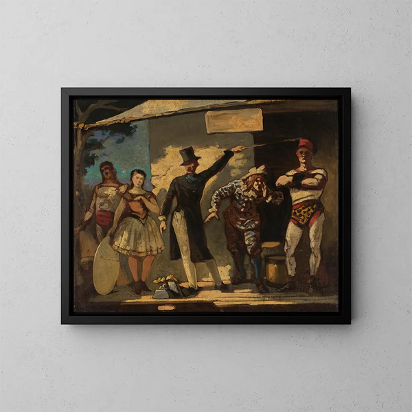 Les Saltimbanques - Honoré Daumier — gerahmtes Bild an der Wand