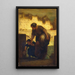La Blanchisseuse - Honoré Daumier — gerahmtes Bild an der Wand