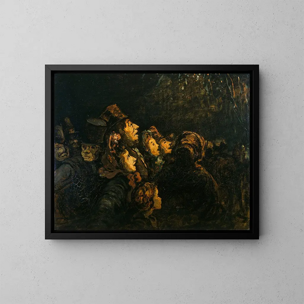 Die Raketen - Honoré Daumier — gerahmtes Bild an der Wand