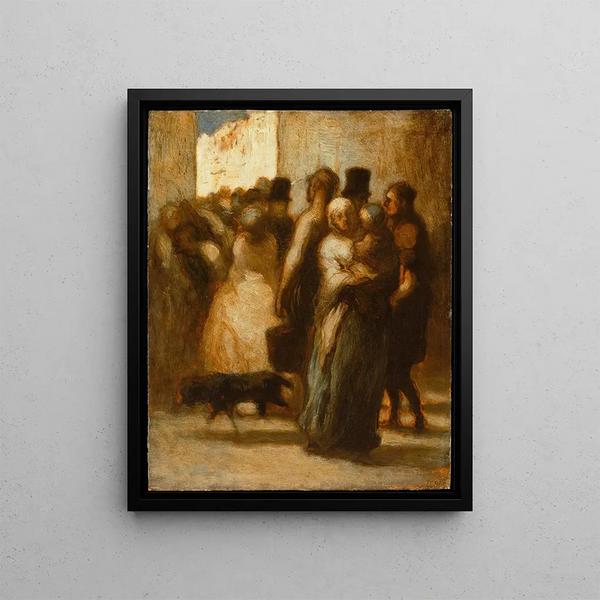in der Straße - Honoré Daumier — gerahmtes Bild an der Wand