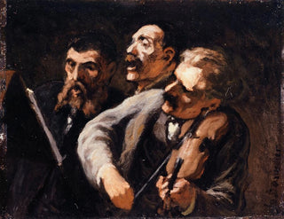 Trio d'amateurs - Honoré Daumier — Ansicht des Kunstwerks