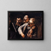 Trio d'amateurs - Honoré Daumier — gerahmtes Bild an der Wand