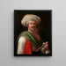 Portrait eines Mameluken namens Roustam Raza - Horace Vernet — gerahmtes Bild an der Wand