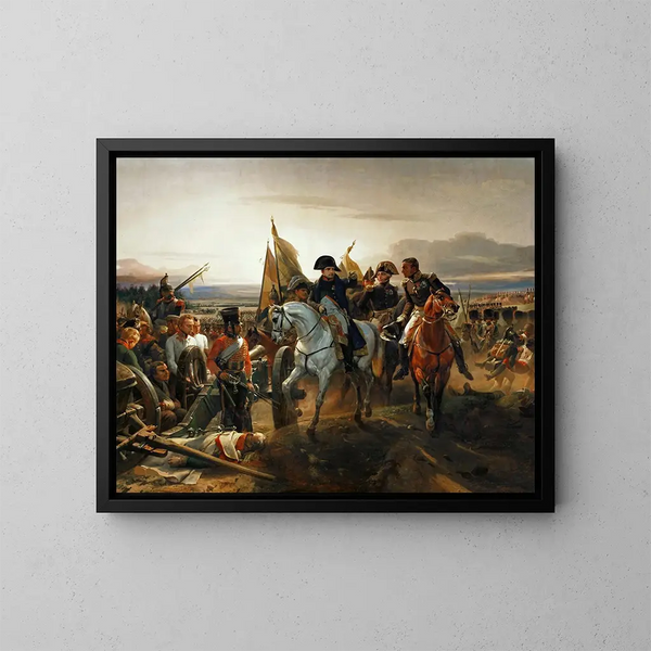 Die Schlacht bei Friedland, Juni 1807 - Horace Vernet — gerahmtes Bild an der Wand