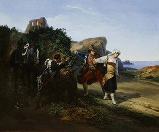 Der verratene Bandit - Horace Vernet — Ansicht des Kunstwerks