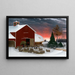 Hof im Winter - Horatio Shaw — gerahmtes Bild an der Wand
