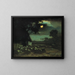 Mond über dem Schafpark - Horatio Walker — gerahmtes Bild an der Wand