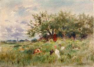 Horatio Walker - Watching The Turkeys.webp