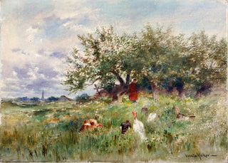 Horatio Walker - Watching the Turkeys (Case Conflict).webp
