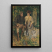Mann und Frau in einem Garten - Howard Chandler Christy — gerahmtes Bild an der Wand