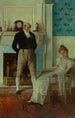 Becky Sharp und Lord Steyne - Howard Pyle — Ansicht des Kunstwerks