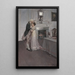 Washington und Nellie Custis - Howard Pyle — gerahmtes Bild an der Wand