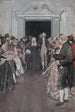 Washington bringing his mother into the ballroom of Fredericksburg - Howard Pyle — Ansicht des Kunstwerks