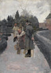 Washington im Garten in Mount Vernon - Howard Pyle — Ansicht des Kunstwerks