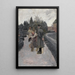 Washington im Garten in Mount Vernon - Howard Pyle — gerahmtes Bild an der Wand