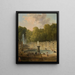 Lavandières dans un parc - Hubert Robert — gerahmtes Bild an der Wand