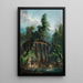 Das Badebassin - Hubert Robert — gerahmtes Bild an der Wand