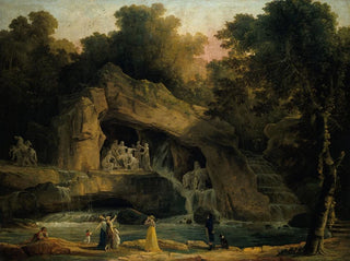 Hubert Robert - The Baths Of Apollo In Versailles.webp