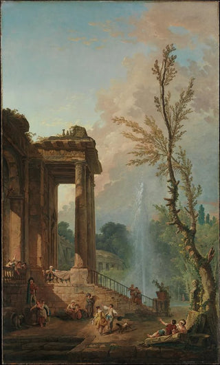 Hubert Robert - The Portico of a Country Mansion.webp