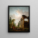 Die Ruine - Hubert Robert — gerahmtes Bild an der Wand