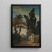 Die Schaukel - Hubert Robert — gerahmtes Bild an der Wand