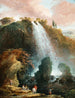 Die Wasserfälle von Tivoli mit dem Tempel der Sibylle - Hubert Robert — Ansicht des Kunstwerks