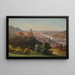Ansicht auf Heidelberg - Hubert Sattler — gerahmtes Bild an der Wand