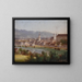 Blick auf Linz - Hubert Sattler — gerahmtes Bild an der Wand