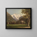 Jungfrau - Hubert Sattler — gerahmtes Bild an der Wand