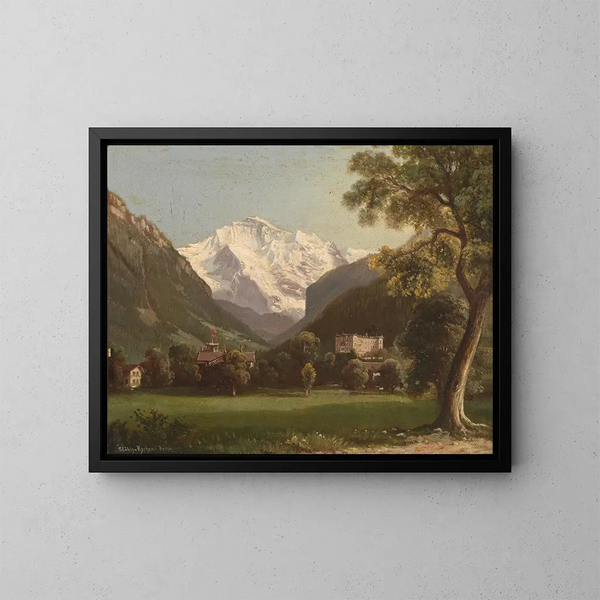 Jungfrau - Hubert Sattler — gerahmtes Bild an der Wand