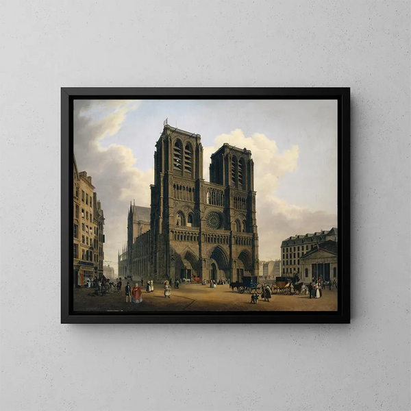 Notre-Dame de Paris - Hubert Sattler — gerahmtes Bild an der Wand